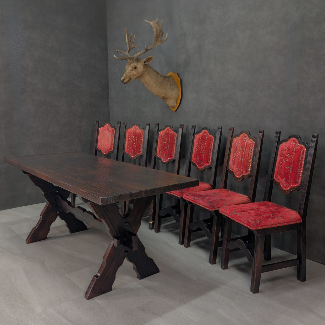 Vintage Spanish Colonial Revival Dining Suite