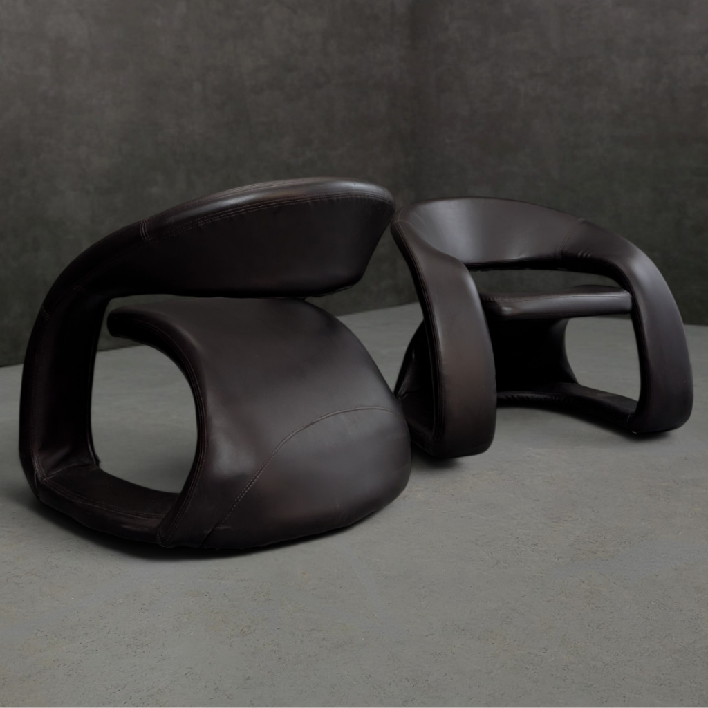 Pair of JAYMAR Cantilever Lounge Chairs circa 2000