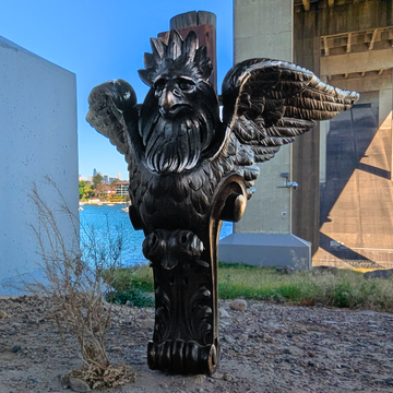 19th Century Bavarian Castle Find | Hand Carved Griffin