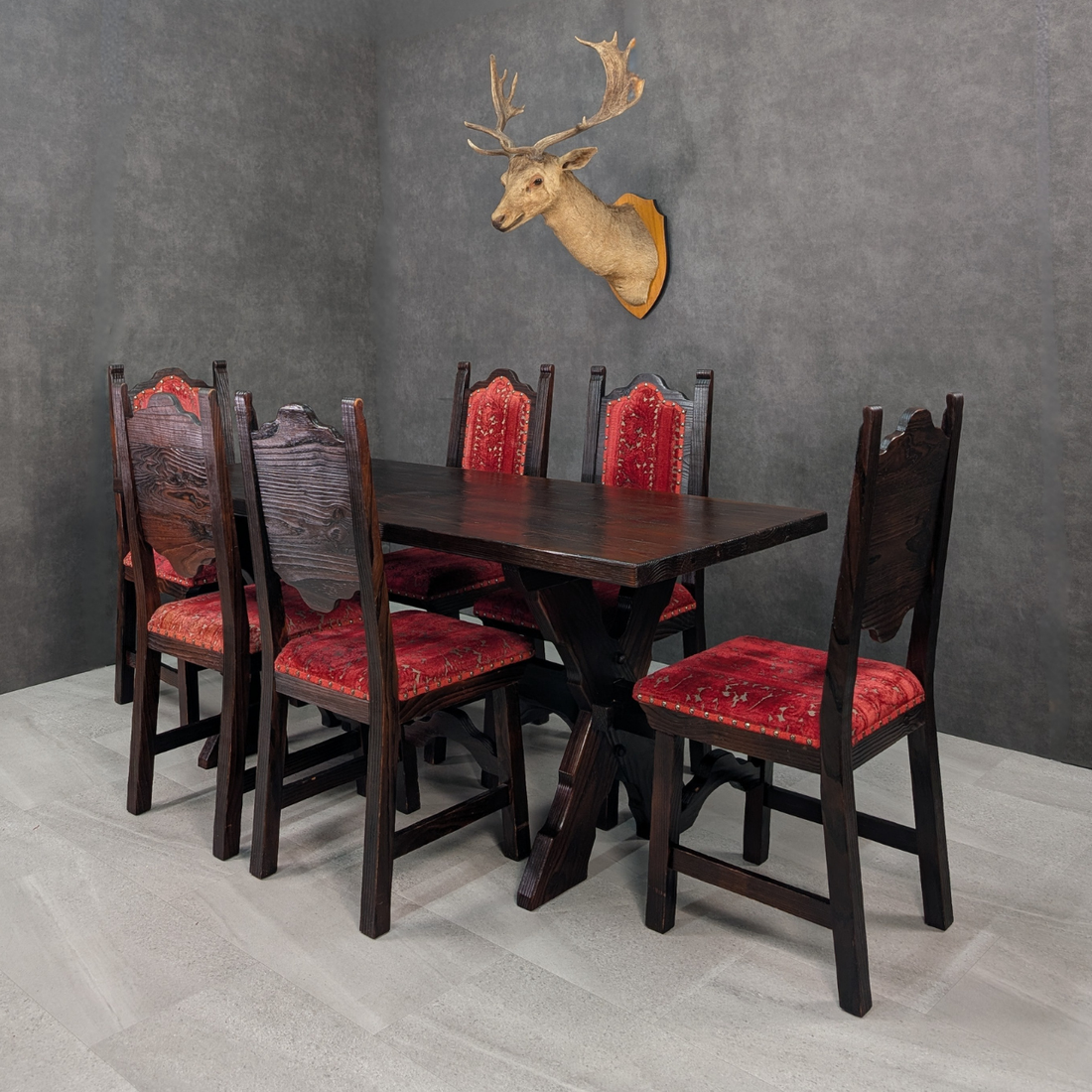 Vintage Spanish Colonial Revival Dining Suite