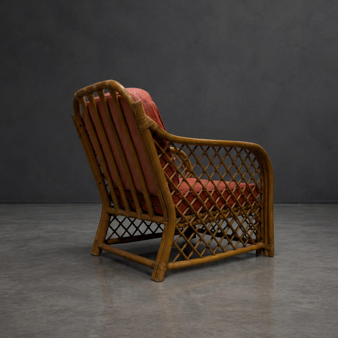 Vintage Three Piece Lattice Cane Lounge Suite