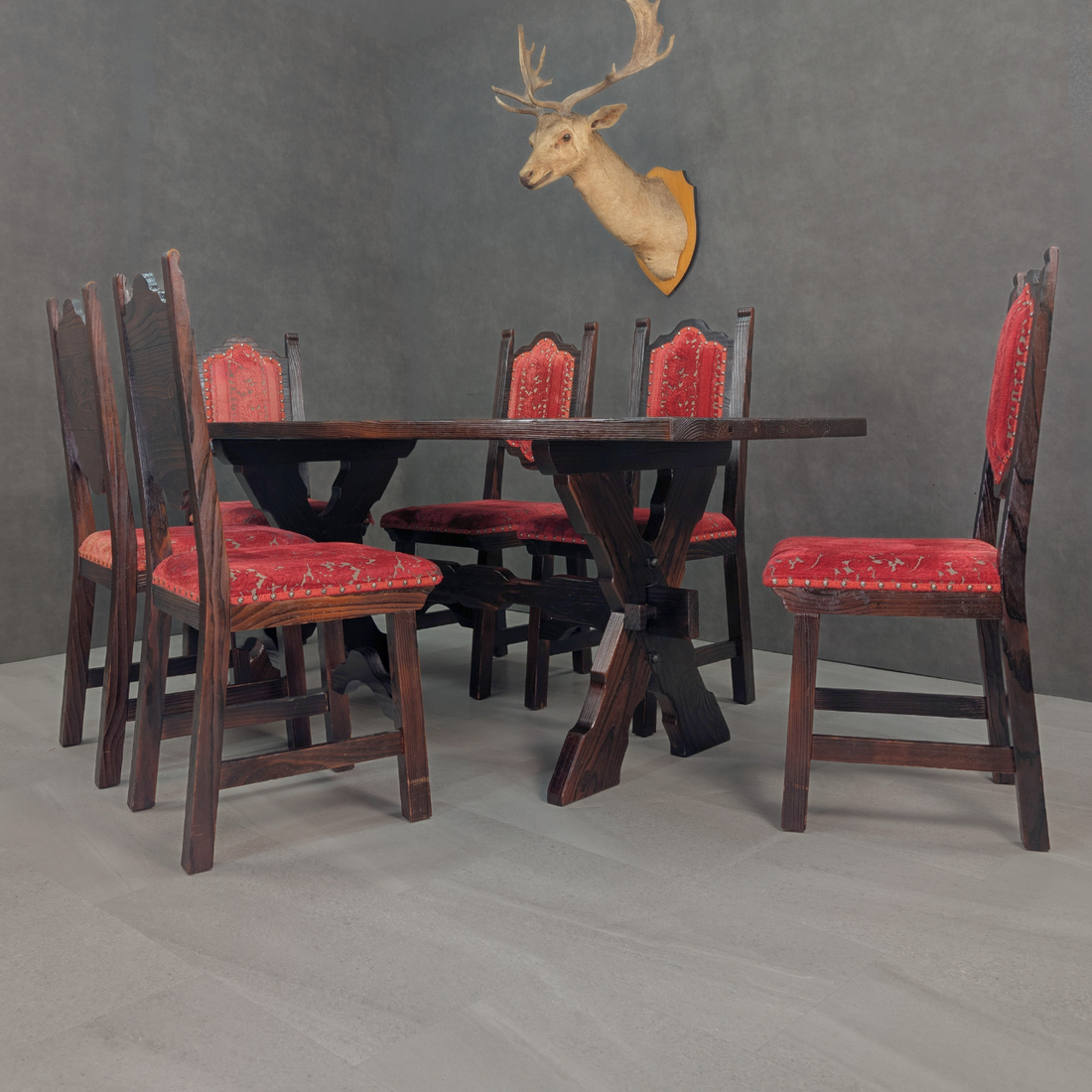 Vintage Spanish Colonial Revival Dining Suite
