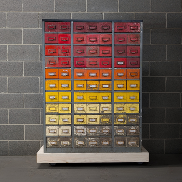 Early 20th Century Industrial Steel Filing Cabinet | Tracy Office Systems | American Manufacture