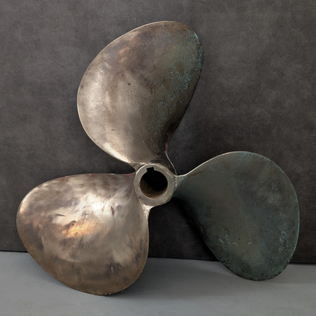 2 Vintage Bronze Boat Propellers