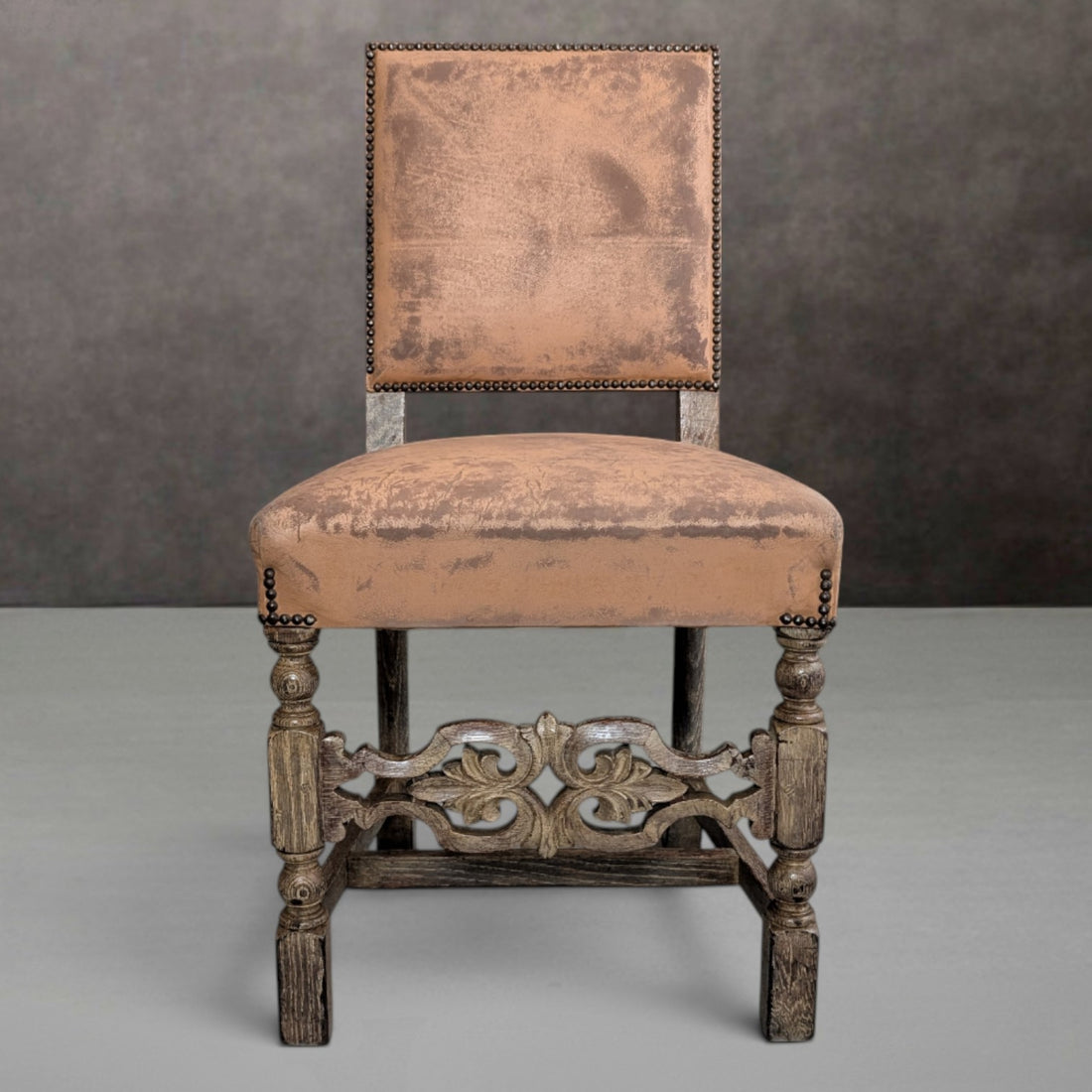 Six (6) French Renaissance Revival Oak Dining Chairs circa 1900