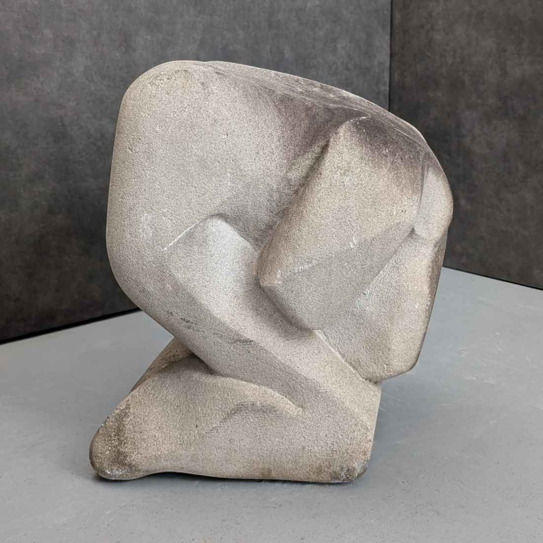 Monumental Modernist Figurative Sculpture | Hand Carved Stone