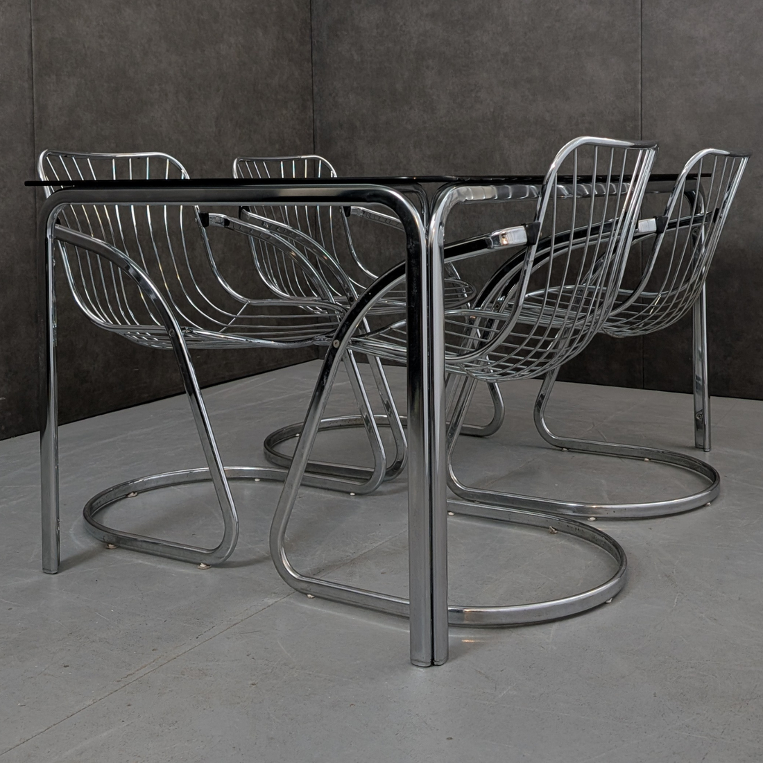 Vintage Gastone Rinaldi Style Dining Suite