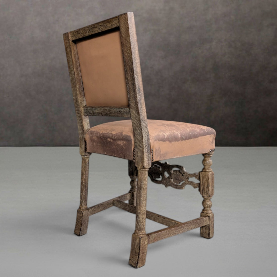 Six (6) French Renaissance Revival Oak Dining Chairs circa 1900