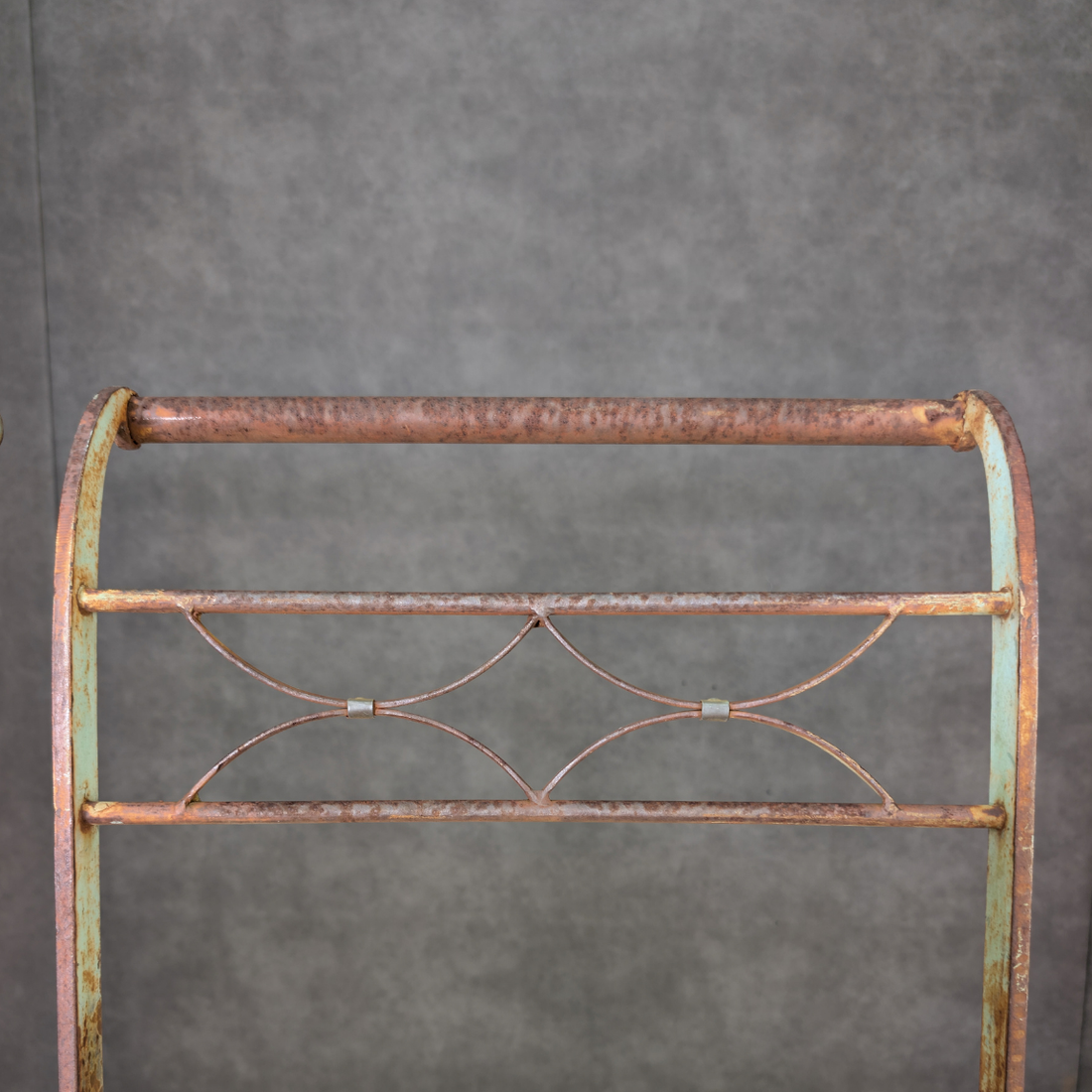 Four Early to Mid Twentieth Century Wrought Iron Garden Chairs in the French Tradition