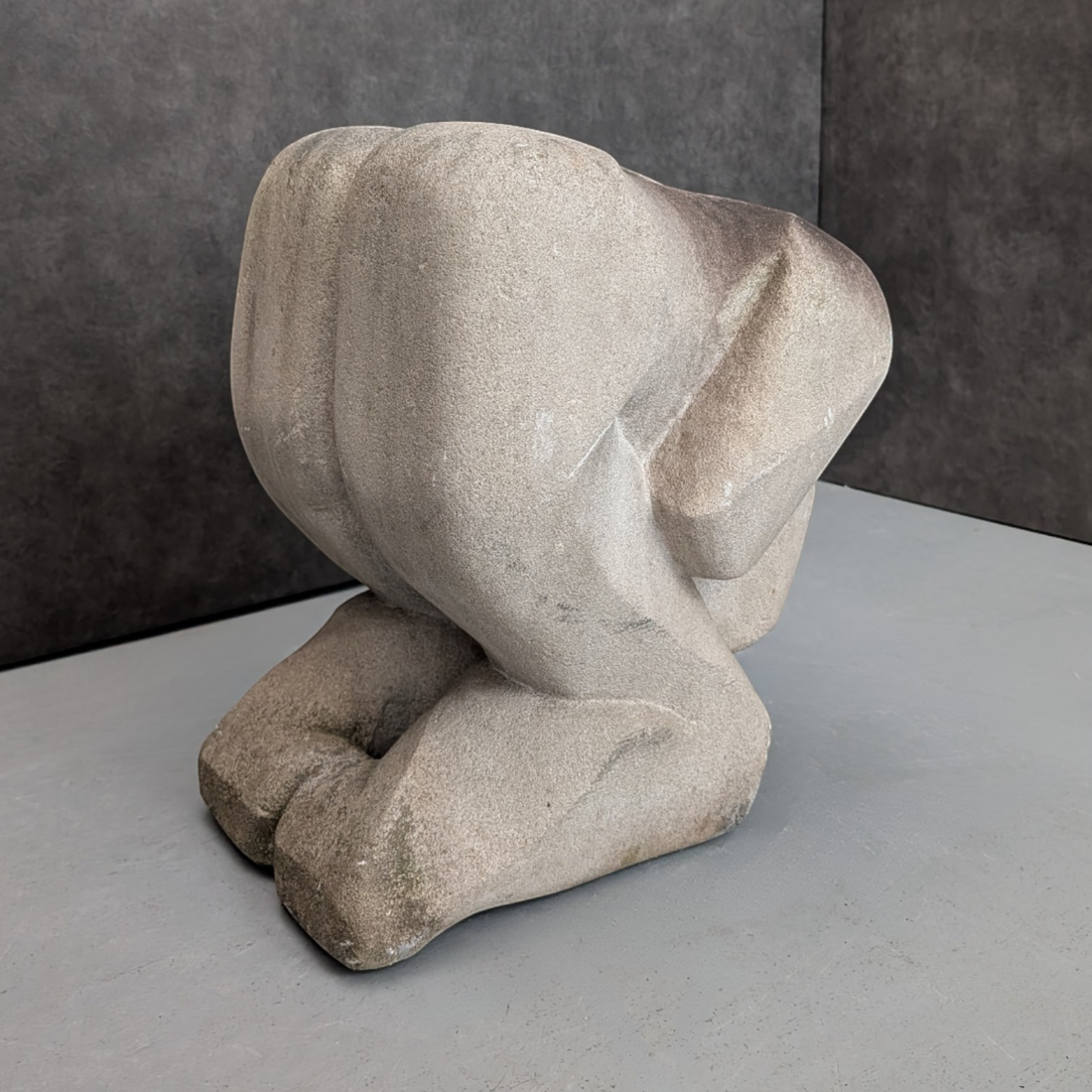 Monumental Modernist Figurative Sculpture | Hand Carved Stone