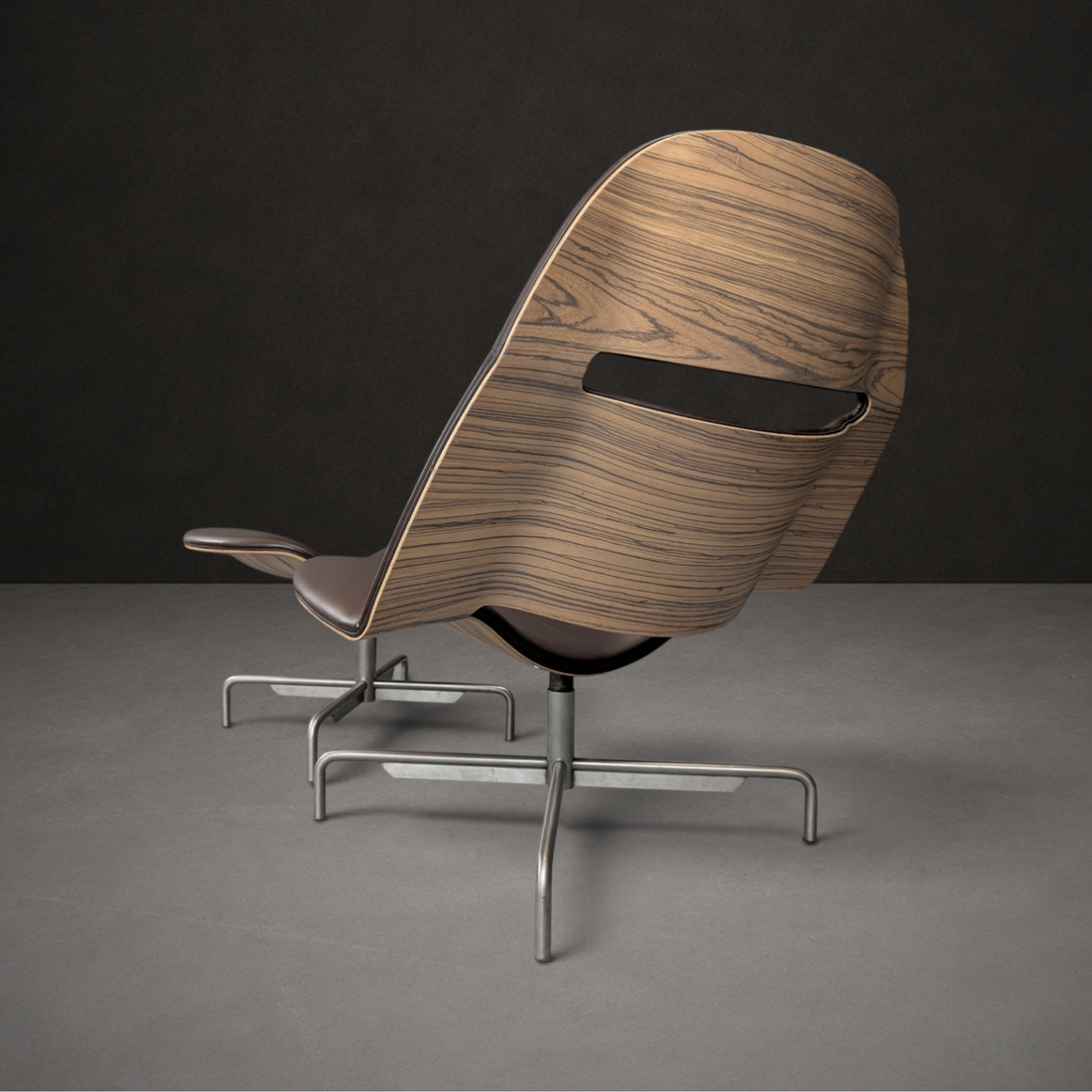 Piergiorgio Cazzaniga Upper Lips Lounge Chair and Ottoman for Dema Italy