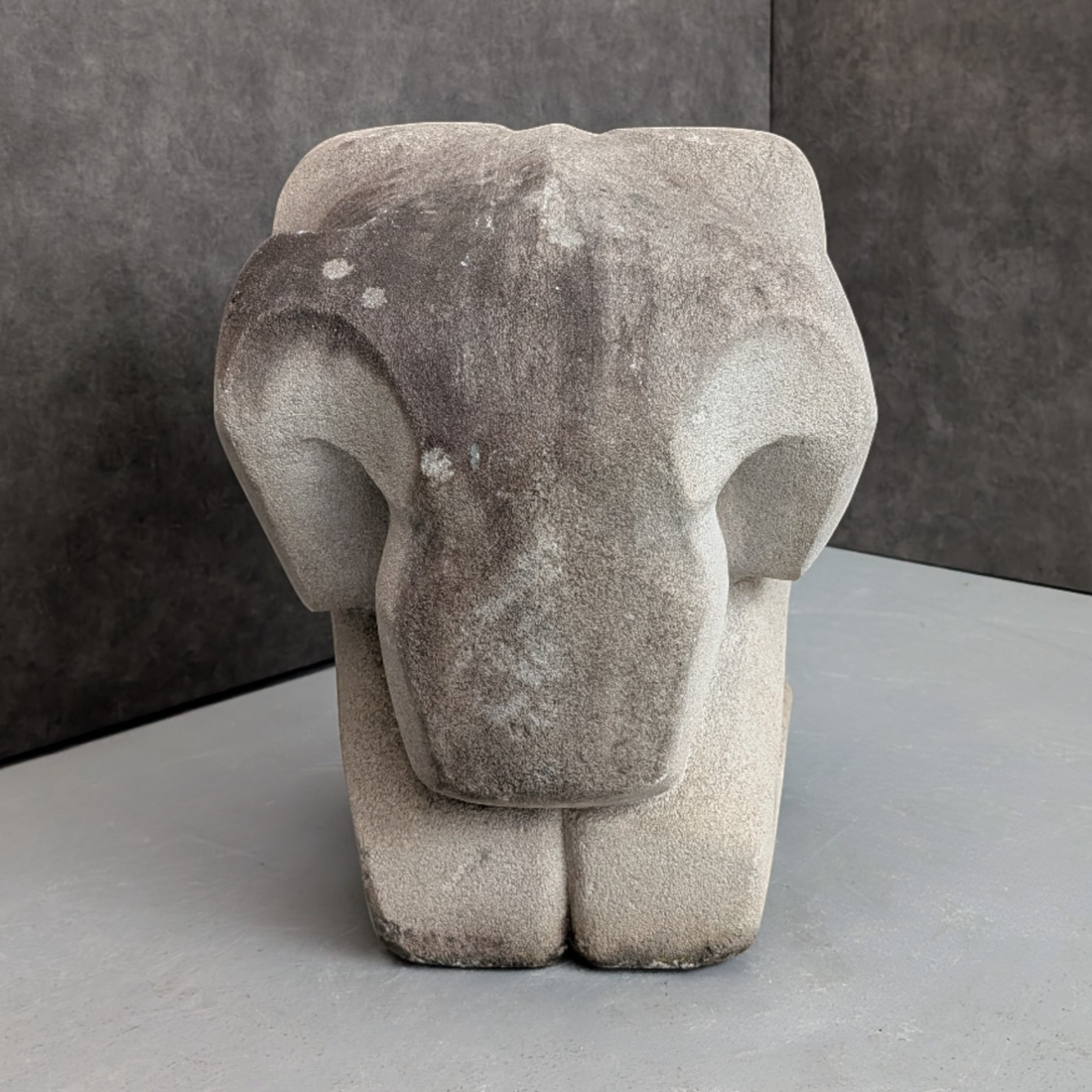 Monumental Modernist Figurative Sculpture | Hand Carved Stone