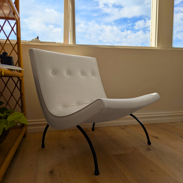 Original 1950s Milo Baughman Scoop Lounge Chair | American Mid Century Classic