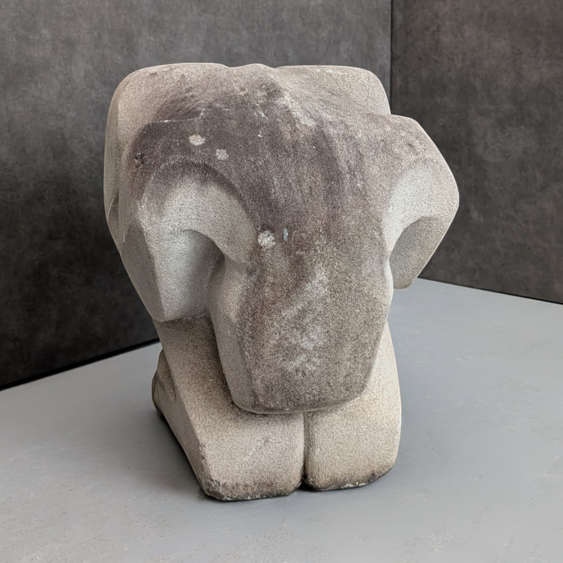 Monumental Modernist Figurative Sculpture | Hand Carved Stone