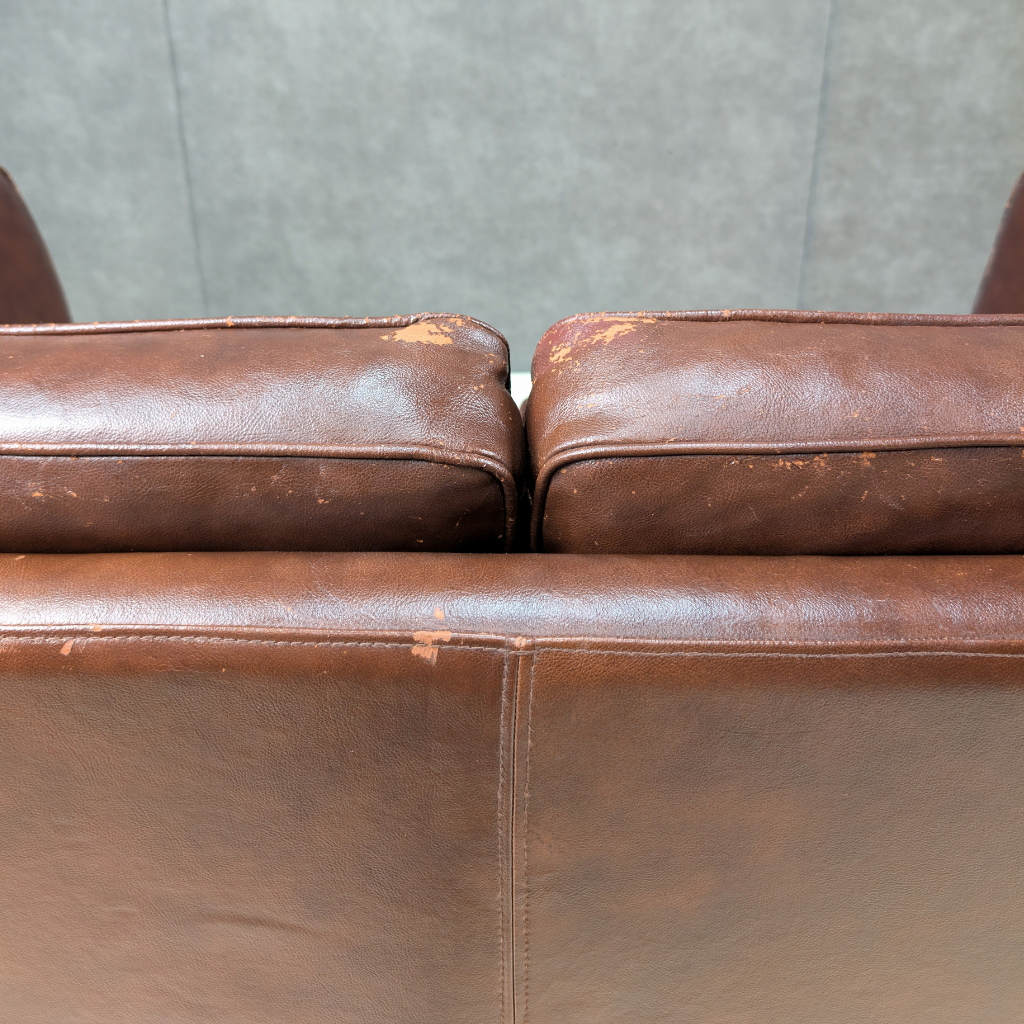 1960s Danish Stouby Oxblood Leather Sofa