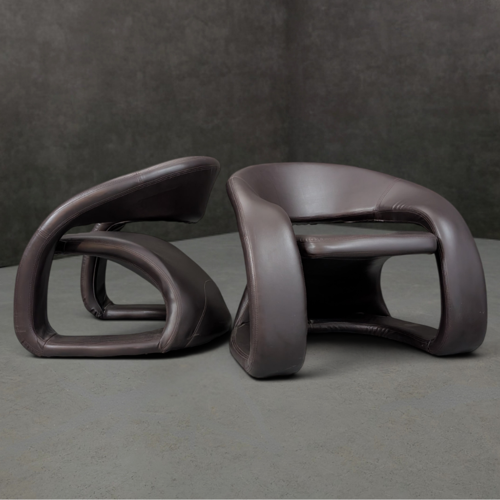 Pair of JAYMAR Cantilever Lounge Chairs circa 2000