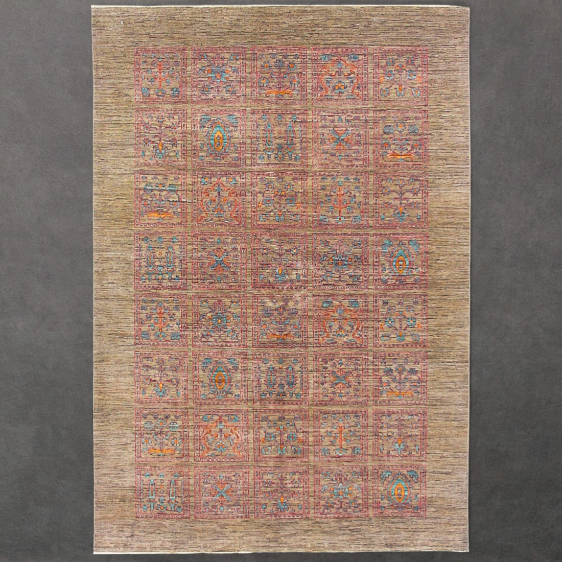 Measured Afghan Bamyan Rug | Handwoven Ghazni Wool