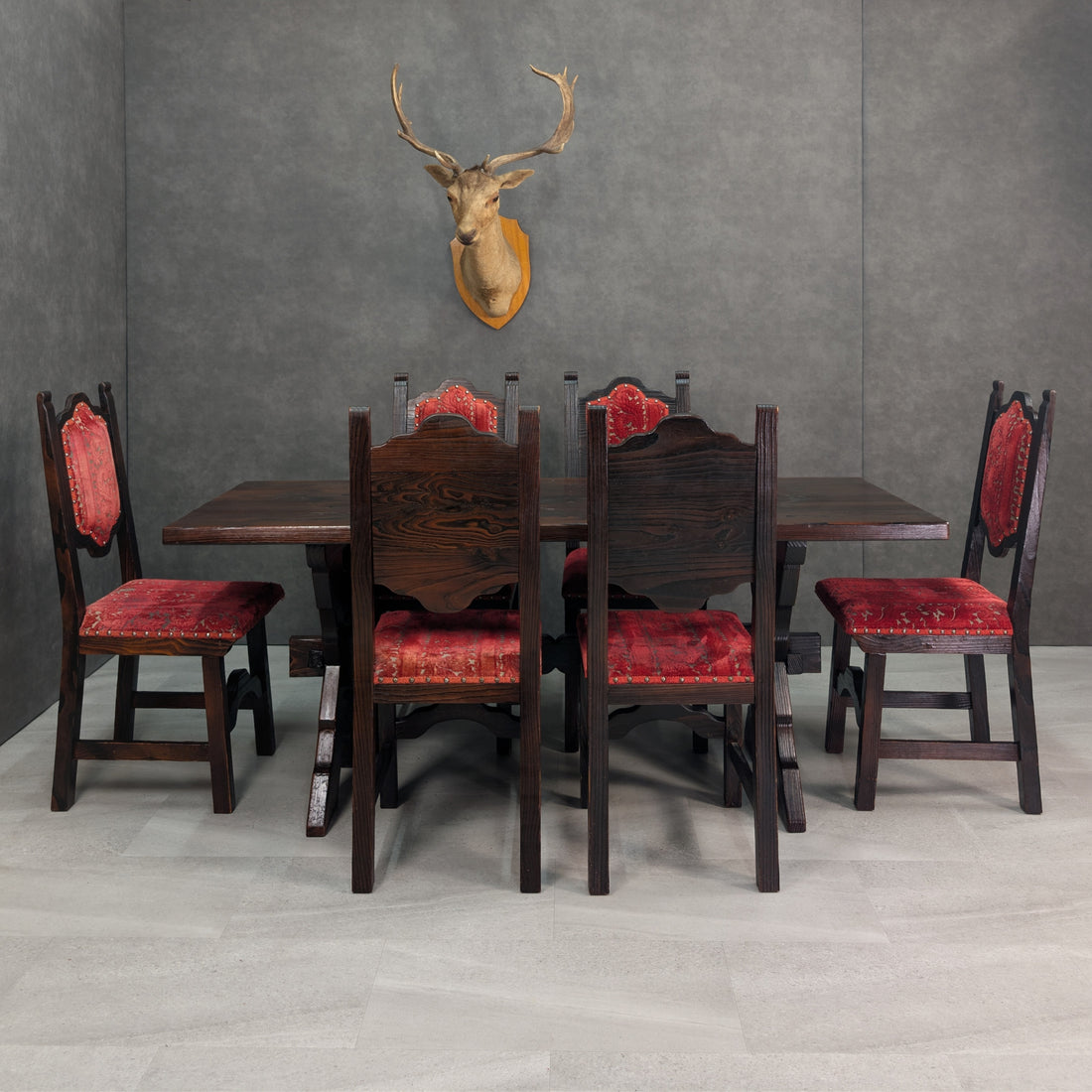 Vintage Spanish Colonial Revival Dining Suite