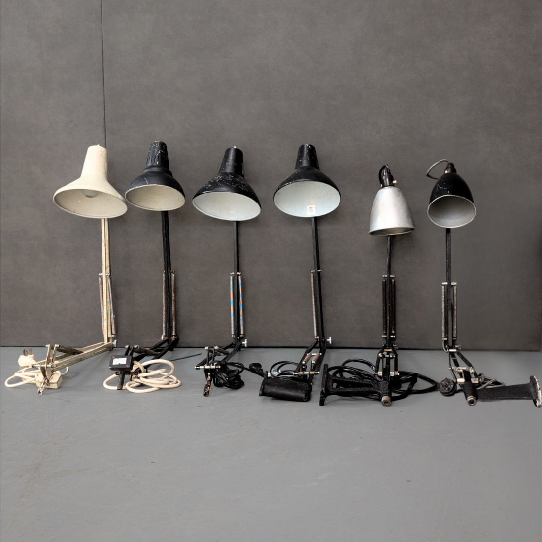 Vintage Articulated Task Lamps by Luxo and Anglepoise