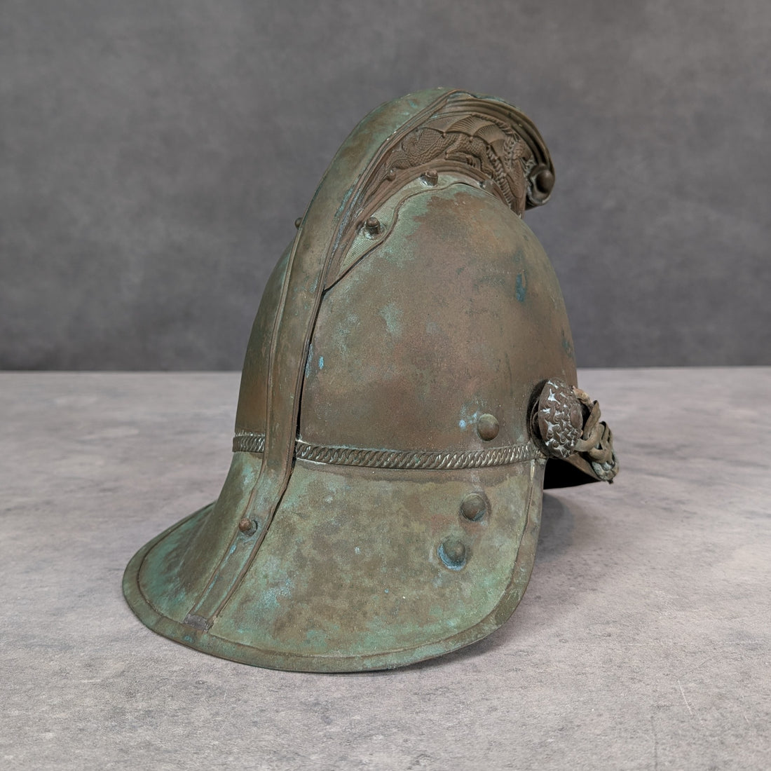 Brass Firefighters Helmet NSWFB Rider and Bell Sydney