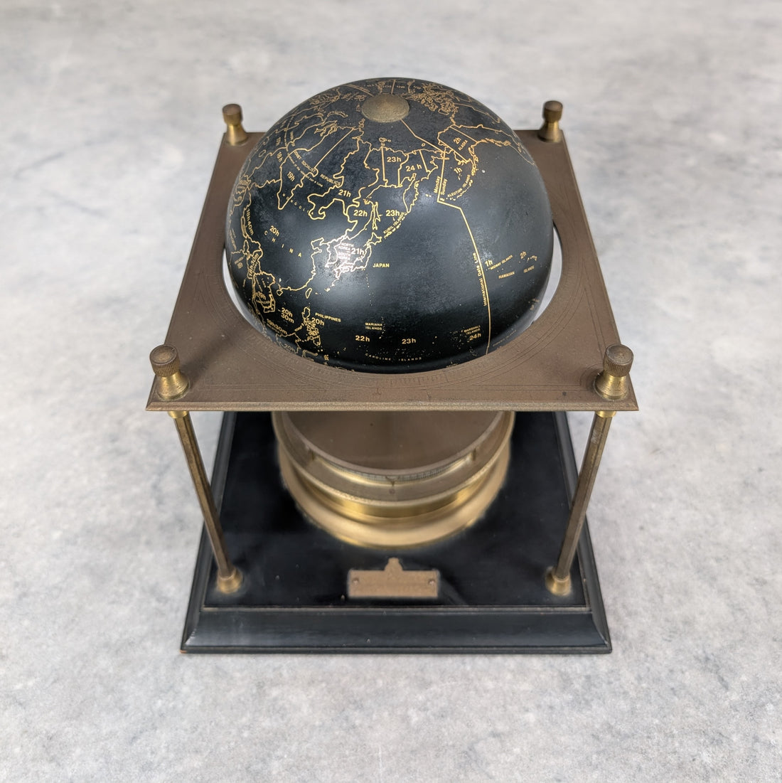 1979 Royal Geographical Society World Clock by Arthur Imhof SA