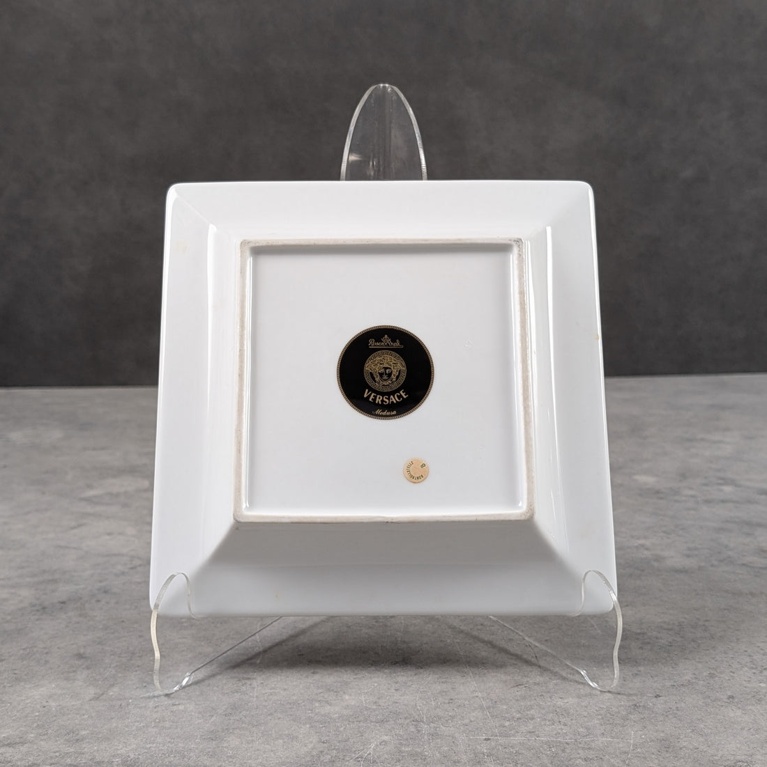 Versace Rosenthal Square Bowl | Medusa and Baroque Border