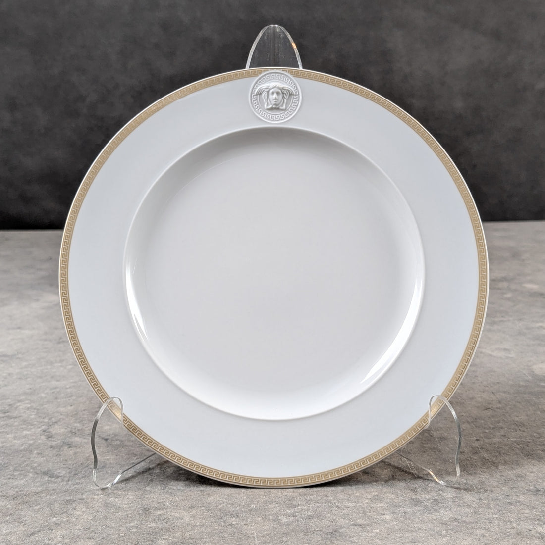 Versace Rosenthal Dinner Plate | Porcelain and Gold Rim
