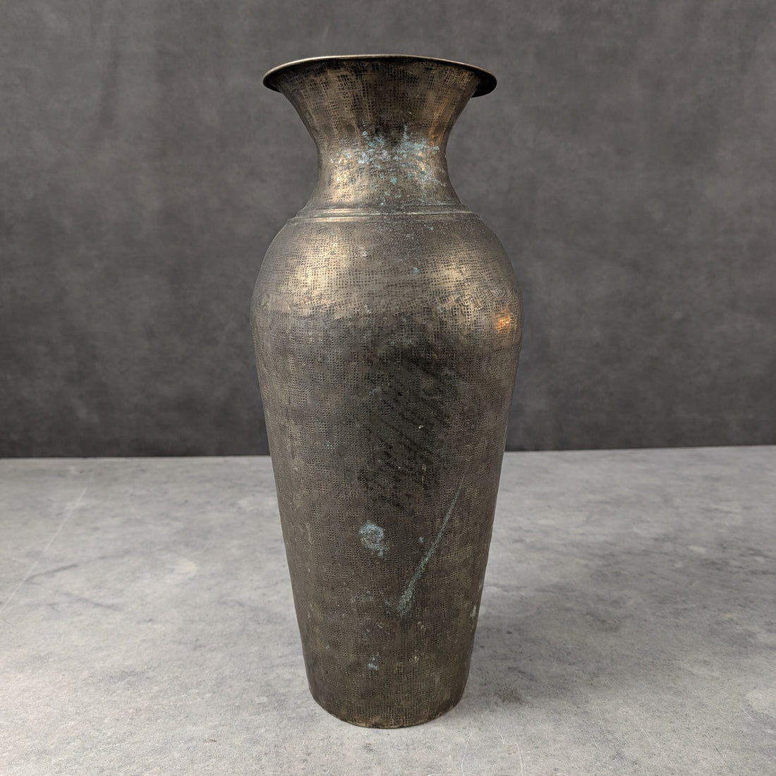 Hammered Pewter Vase | Early 20th Century