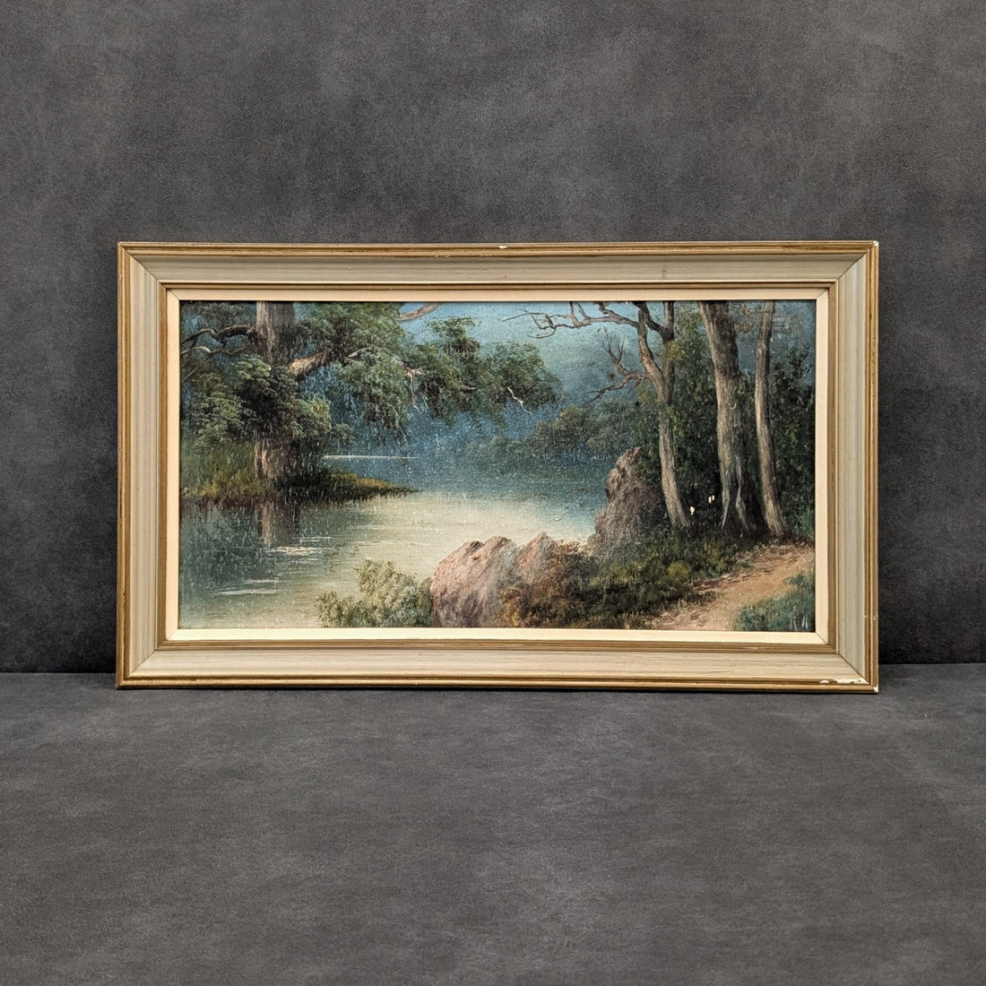 Mid Century Landscape Painting | Framed