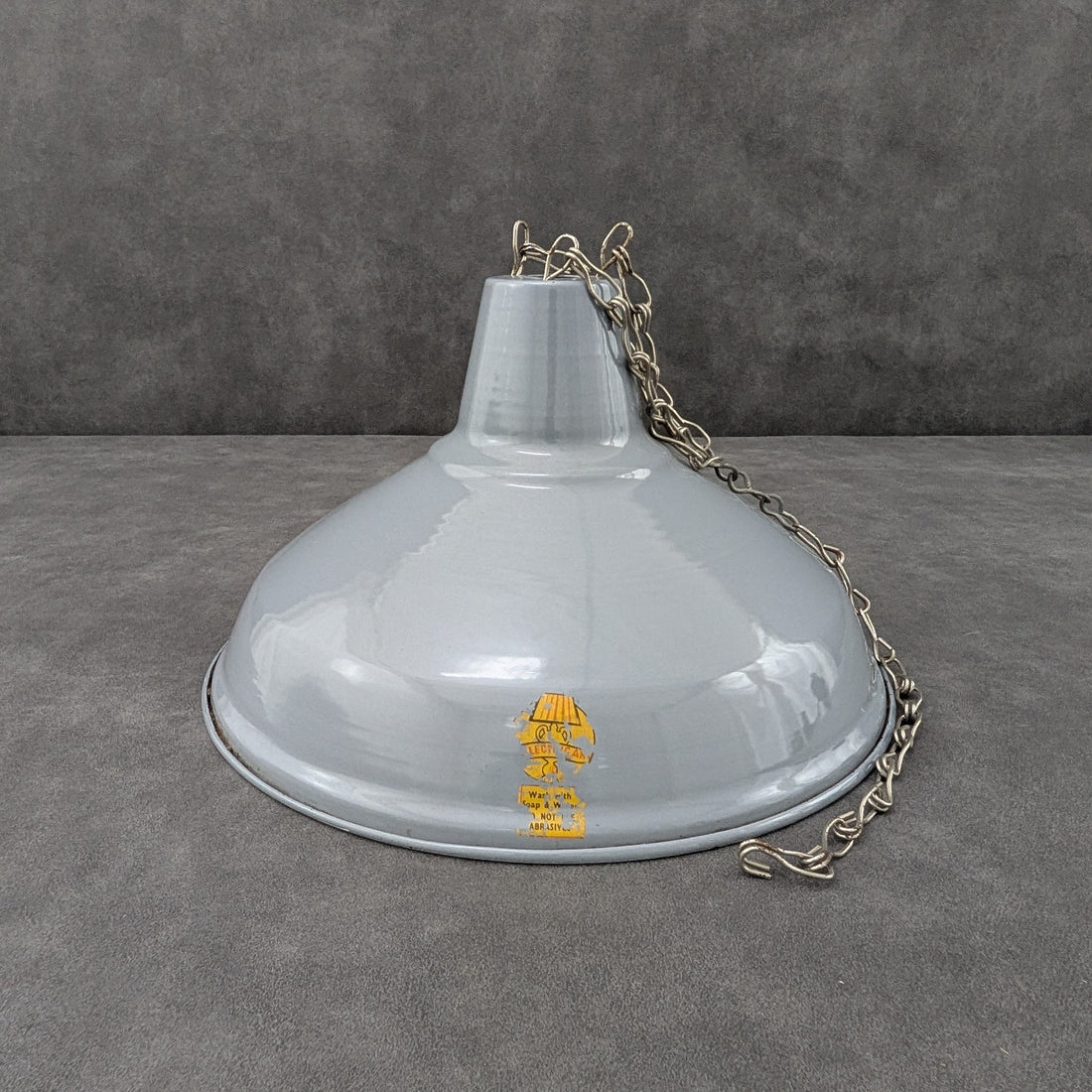 Early 20th Century Industrial Enamel Pendant Light