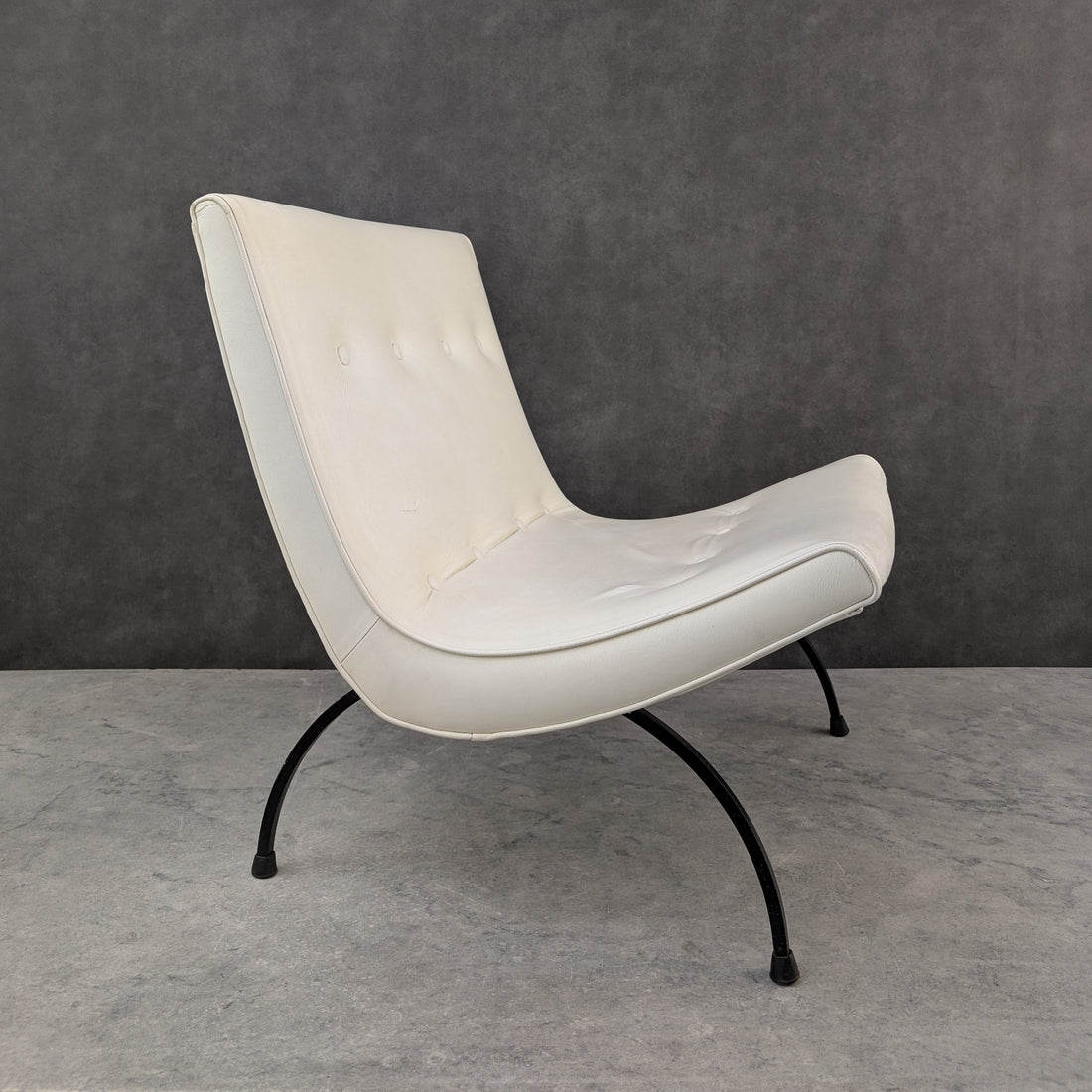 Original 1950s Milo Baughman Scoop Lounge Chair | American Mid Century