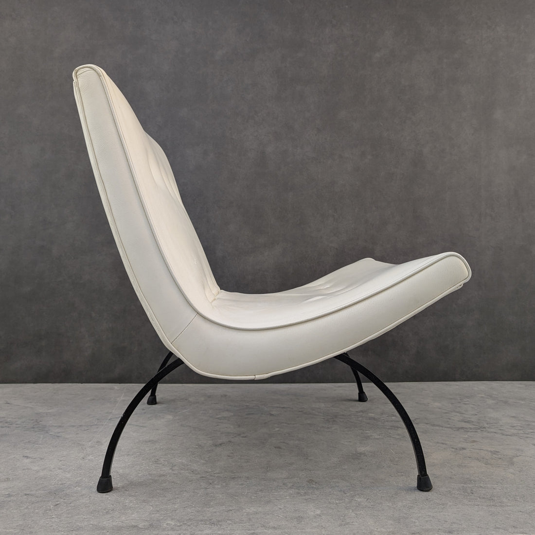 Original 1950s Milo Baughman Scoop Lounge Chair | American Mid Century
