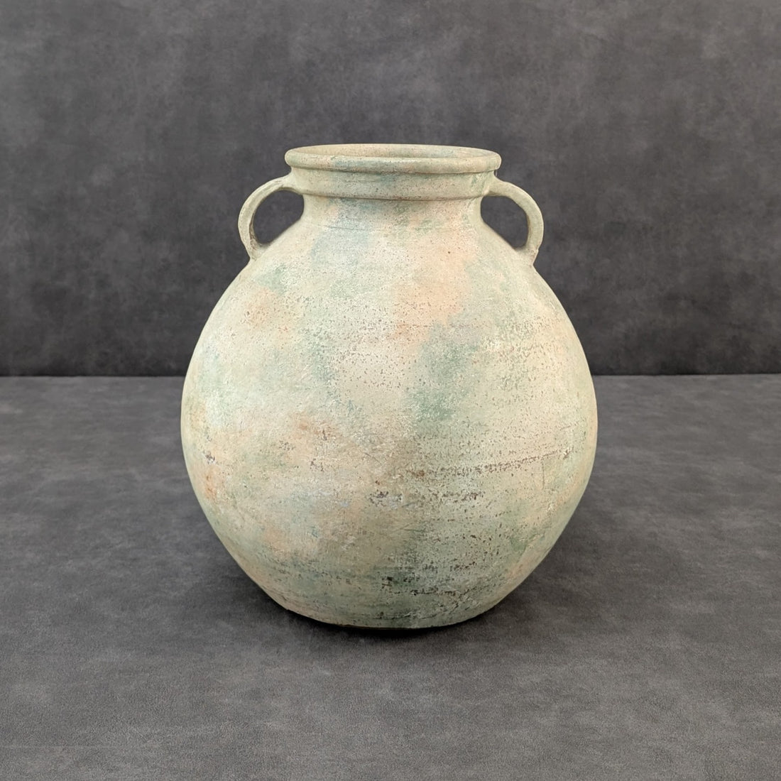 Round Studio Pottery Vessel | Mineral Slip Finish