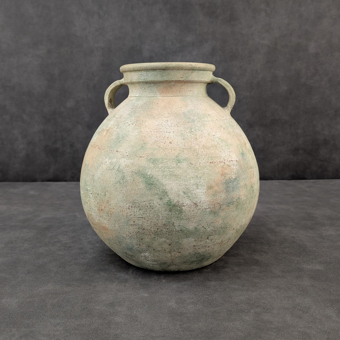 Round Studio Pottery Vessel | Mineral Slip Finish