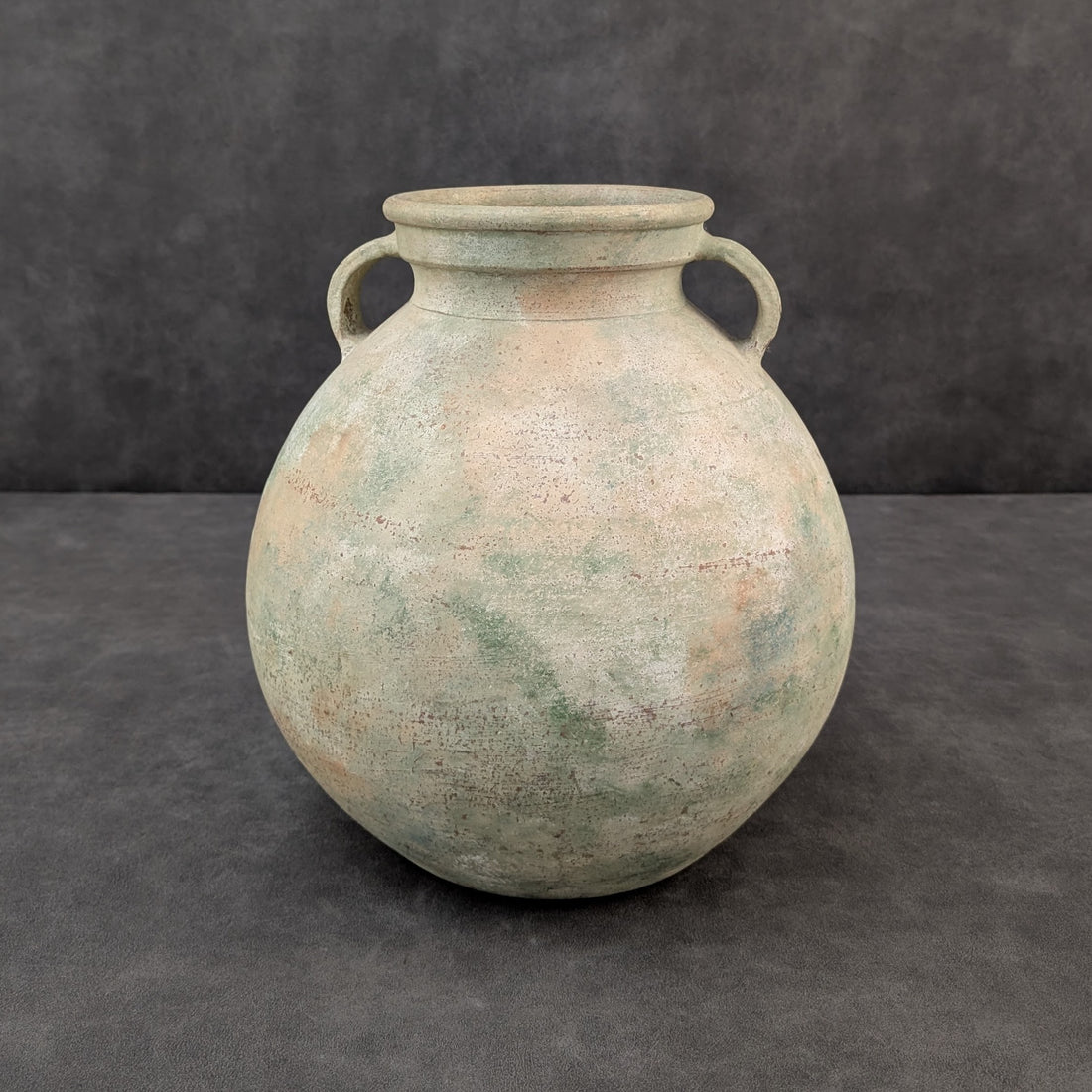 Round Studio Pottery Vessel | Mineral Slip Finish