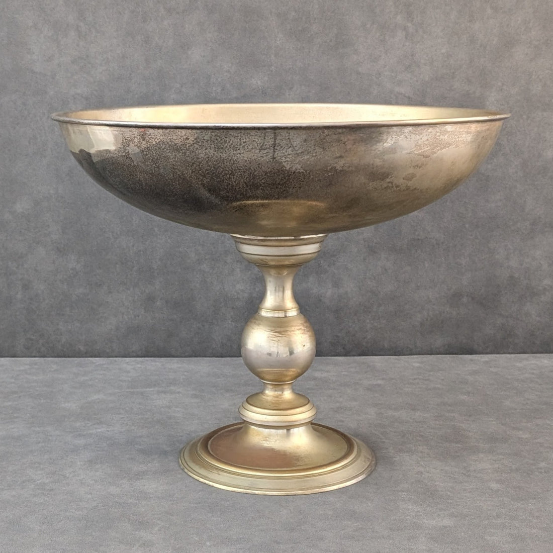 Vintage Silvered Brass Champagne Bucket | European Design