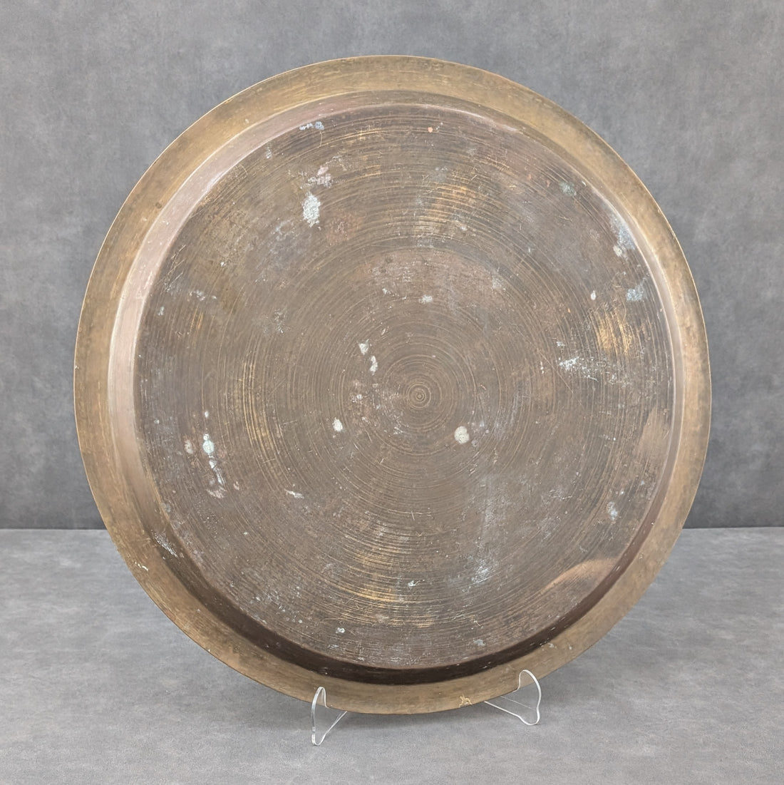 Engraved Chinese Brass Charger