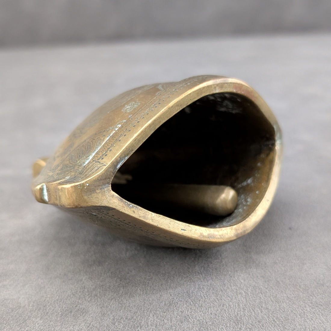 Vintage Indo Persian Livestock Bell | Cast Brass