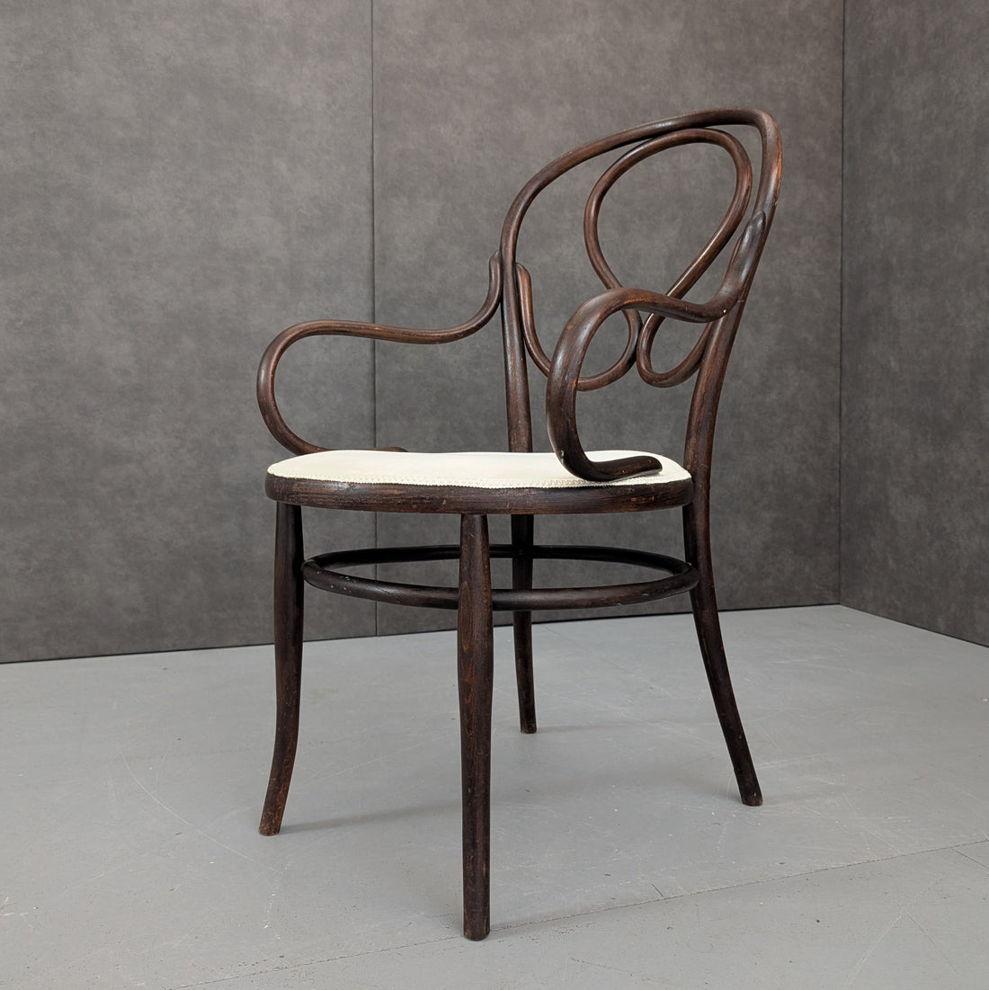 Vintage Viennese Bentwood Armchair | Steam Bent Beech