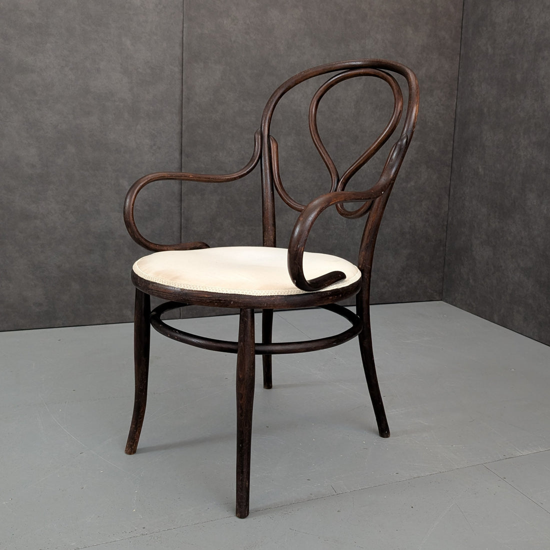 Vintage Viennese Bentwood Armchair | Steam Bent Beech