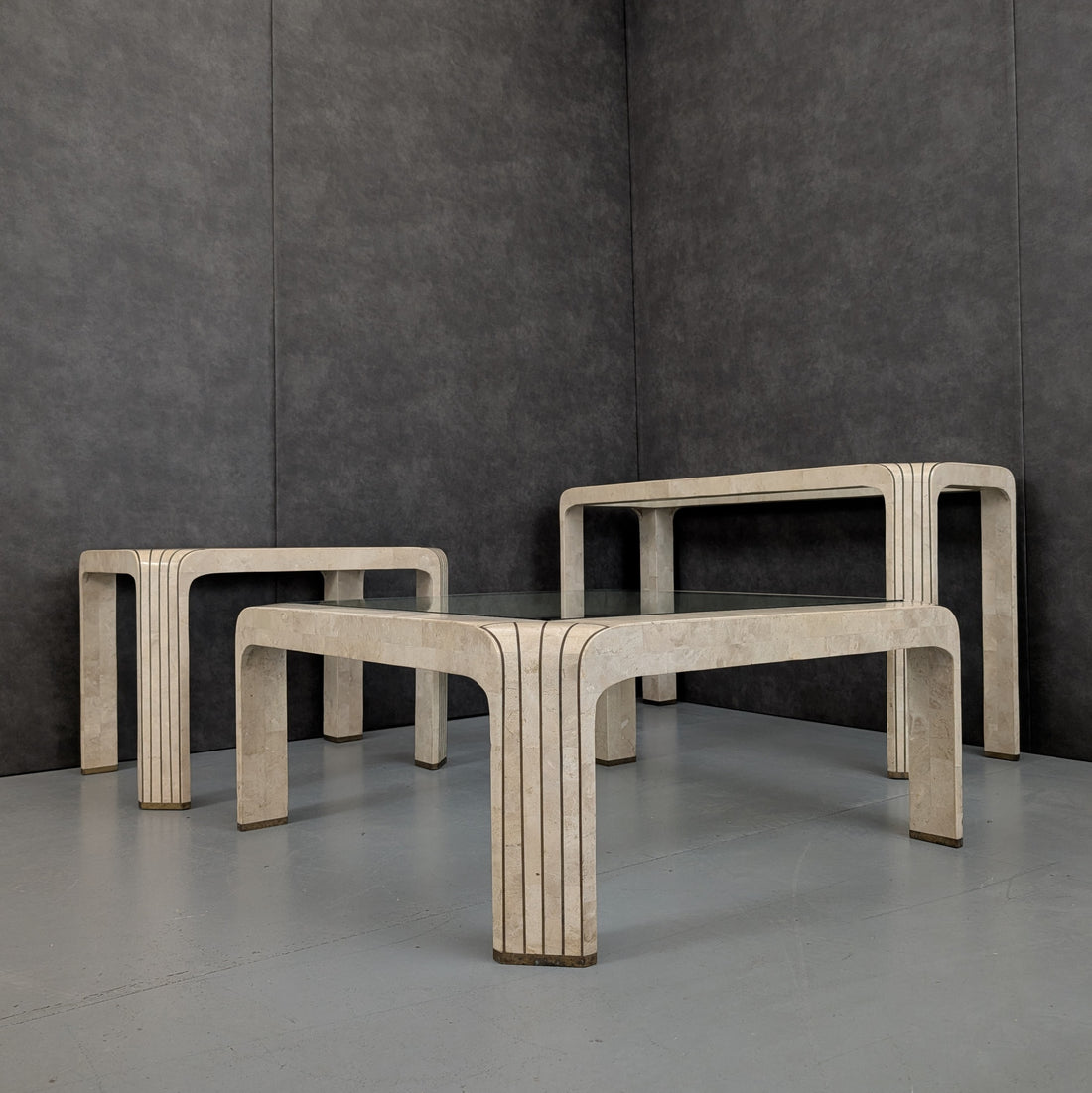 Maitland Smith Style Tessellated Stone Tables | Grand Proportions