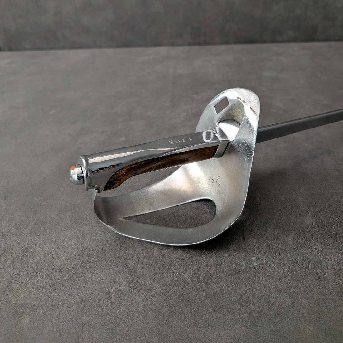 Circa 1900 Italian Cavalry Sabre Steel Blade with Alloy Guard and Timber Grip