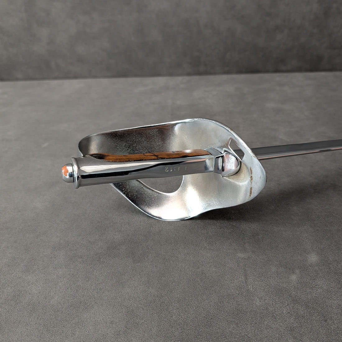 Circa 1900 Italian Cavalry Sabre Steel Blade with Alloy Guard and Timber Grip
