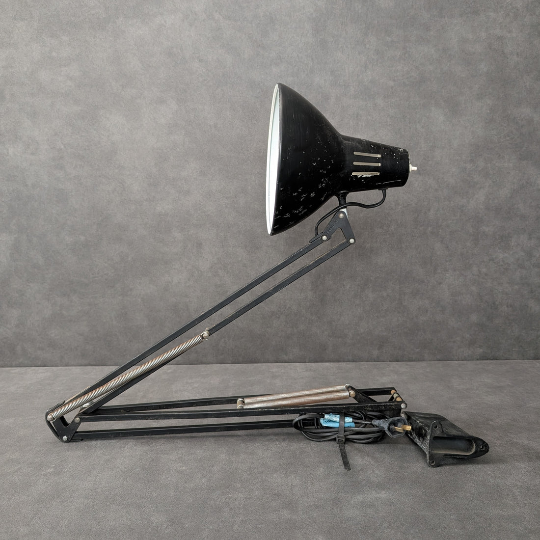 Vintage Industrial Luxo Model L1 Task Lamp | Early Clamp Mount
