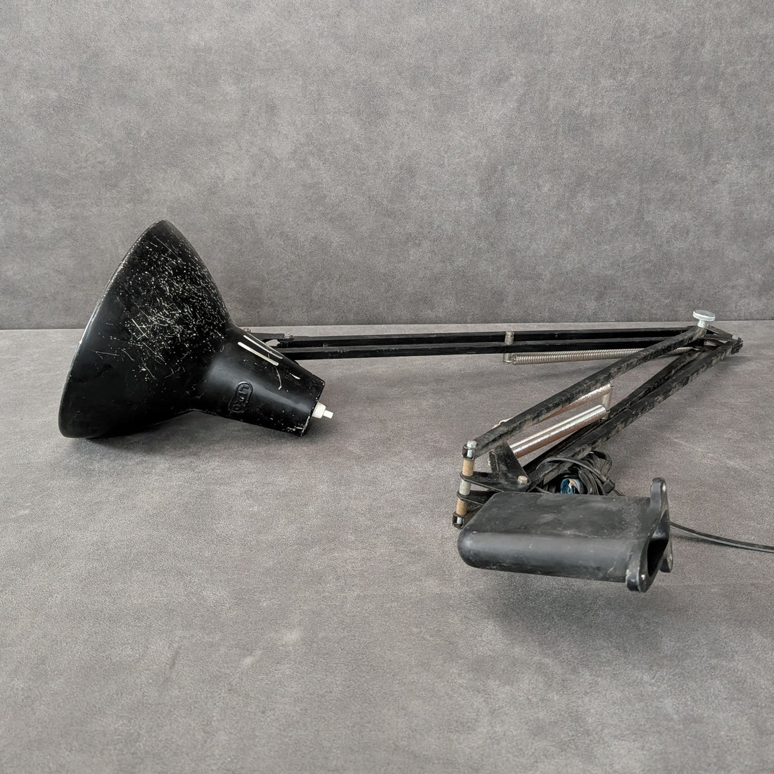 Vintage Industrial Luxo Model L1 Task Lamp | Early Clamp Mount