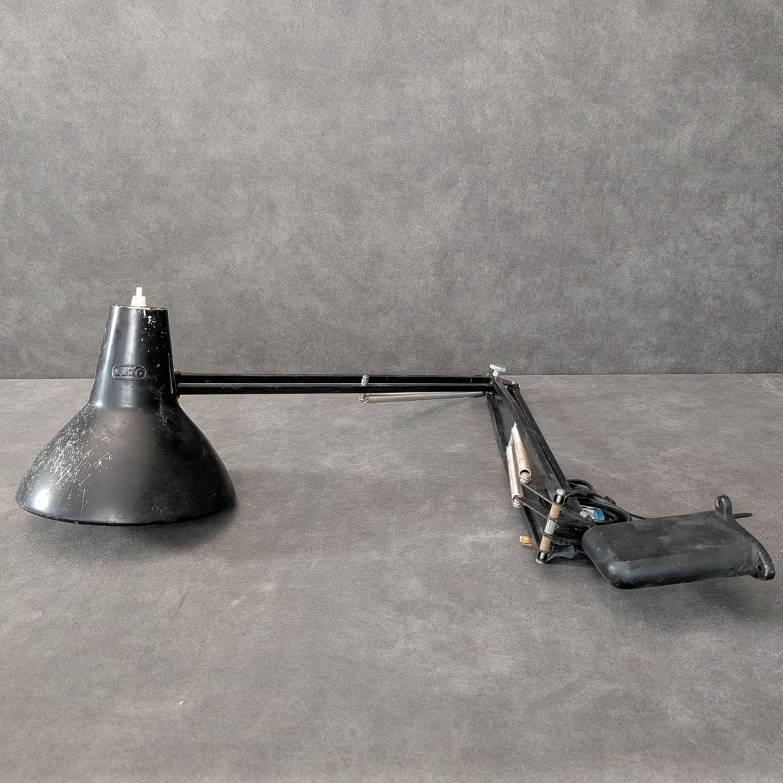 Vintage Industrial Luxo Model L1 Task Lamp | Early Clamp Mount