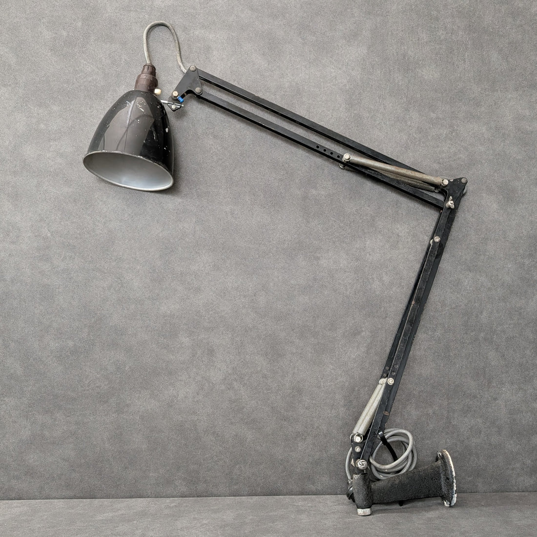 Vintage Industrial Anglepoise 1209 Task Lamp | Wall Clamp Mount