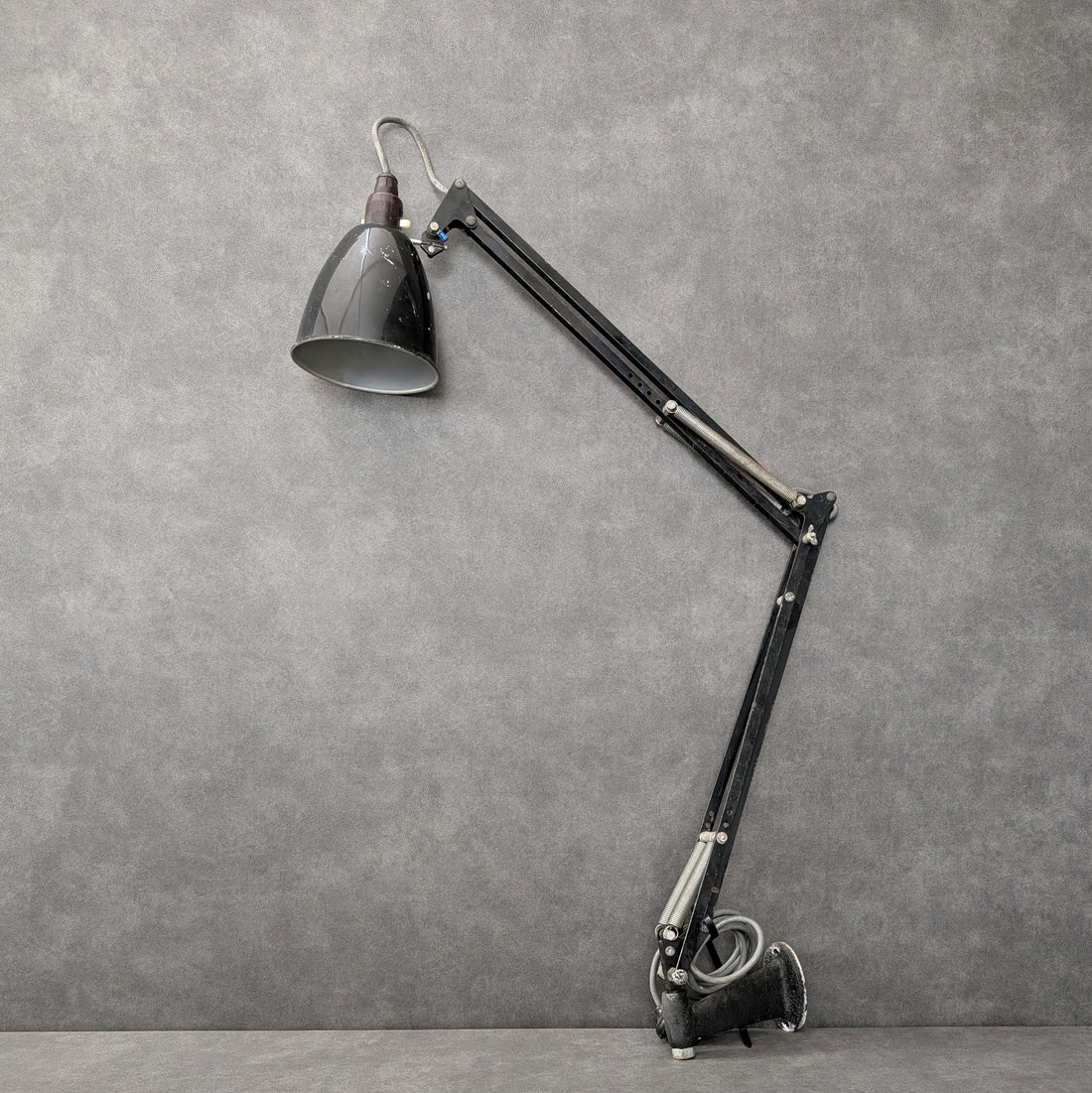 Vintage Industrial Anglepoise 1209 Task Lamp | Wall Clamp Mount