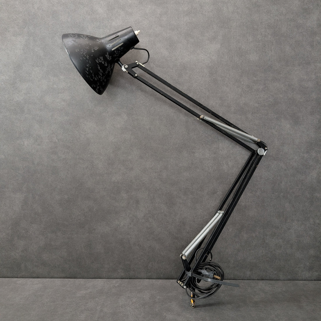 Vintage Industrial Luxo Task Lamp | Black Enamel Steel