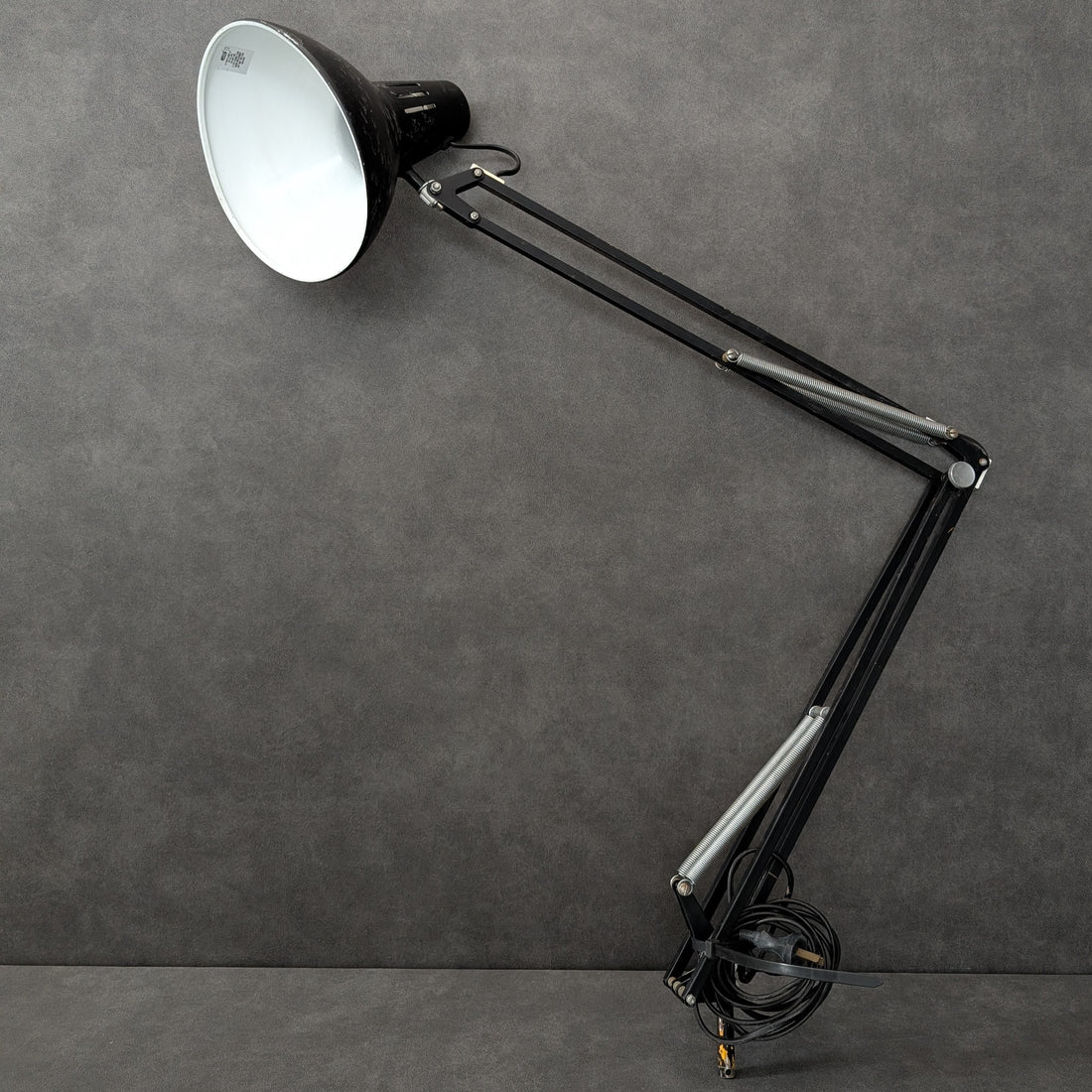 Vintage Industrial Luxo Task Lamp | Black Enamel Steel